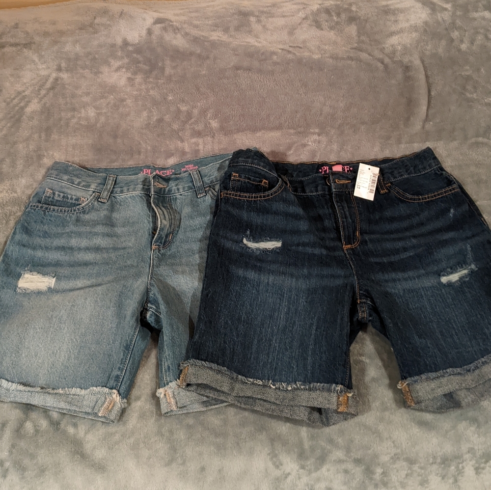 New Girls Jean Shorts size 14